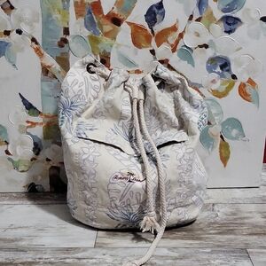 Tommy Bahama Canvas Backpack Bucket Bag